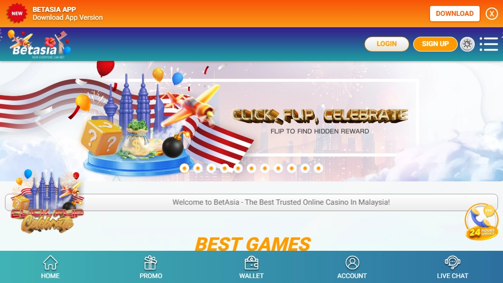 BetAsia Casino Desktop screenshot