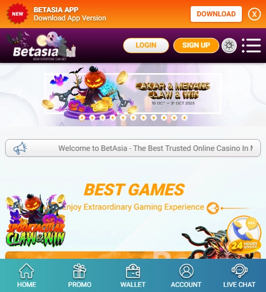 BetAsia Casino Mobile screenshot